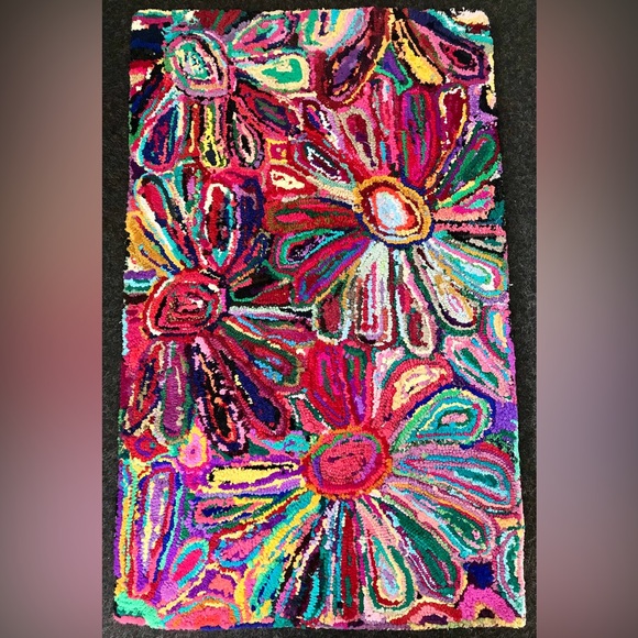 🎀Colorful Floral Rug - Picture 1 of 7